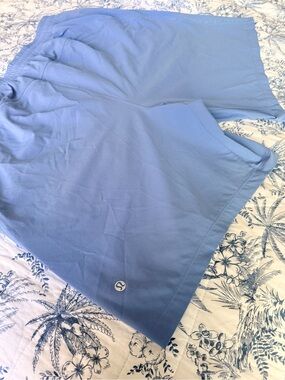 Lululemon Men’s Athletic Shorts Blue Size XL / 2XL Stretch Zip Pocket